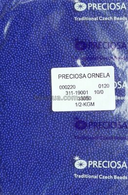 33050 Бісер чеський 50г, "PRECIOSA" №10, непрозорий, темно-бузковий. 33050 фото