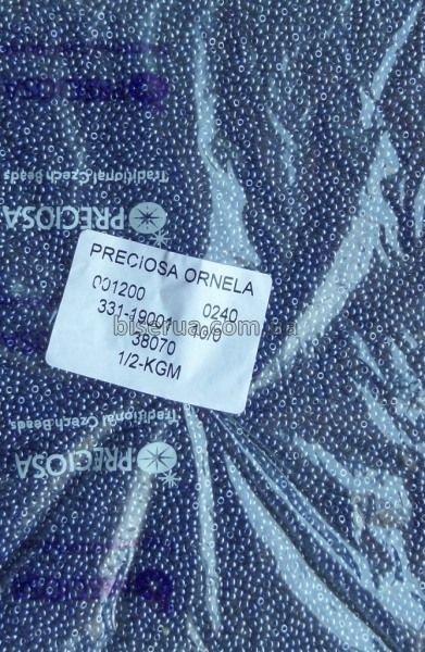 Бісер чеський 50г, "PRECIOSA", №10 (арт.38070) сизувато-фіолетовий, непрозорий, глянцевий. 38070 фото