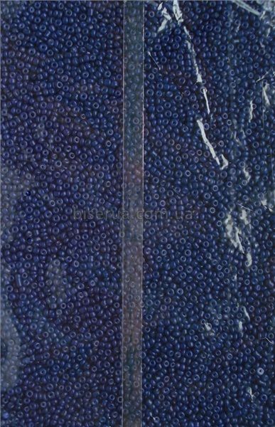 Бісер китайський дрібний 25г, фіолетово-синій, непрозорий, 1,5-2мм, код М-727. М-727/25 фото