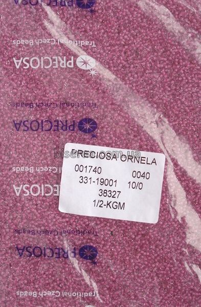 38327 Бисер чешский 25г, "PRECIOSA", №10, бордовый, прозрачный, окрашенный внутри. 38327/25 фото