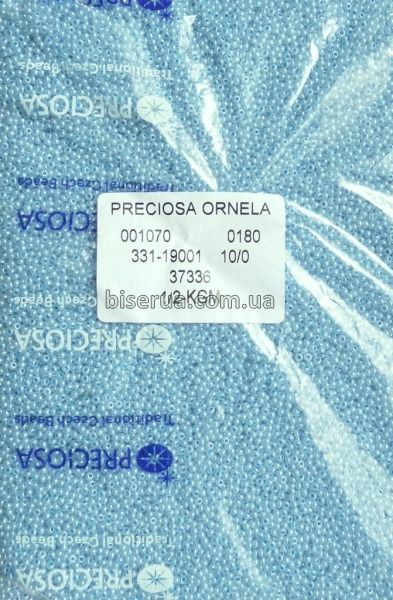 37336 Бисер чешский 50г, "PRECIOSA", №10, голубой, непрозрачный, жемчужный. 37336 фото