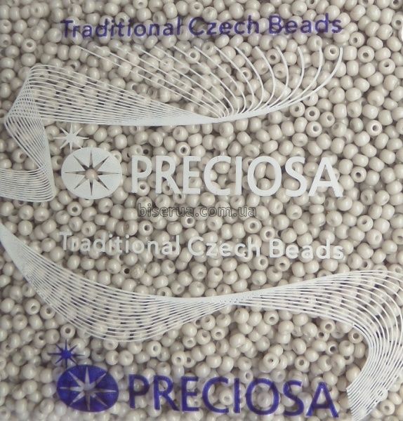 03241 Бисер чешский 50г, "PRECIOSA", №10, серый, непрозрачный. 03241 фото
