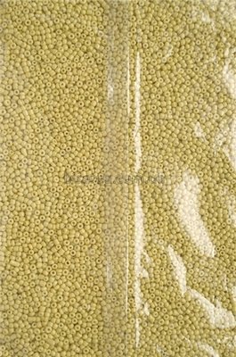 Бісер китайський дрібний 25г, гірчично-жовтий, непрозорий, 1,5-2мм, код М-514. М-514/25 фото