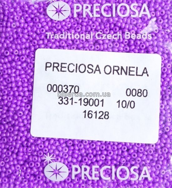 16128 Бісер чеський 50г, "PRECIOSA", №10, ярко-фіолетовий, непрозорий. 16128 фото