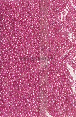 Бисер китайский крупный 25г, розовый, прозрачный, окрашенный внутри, 4мм, код K-325. К-325/25 фото